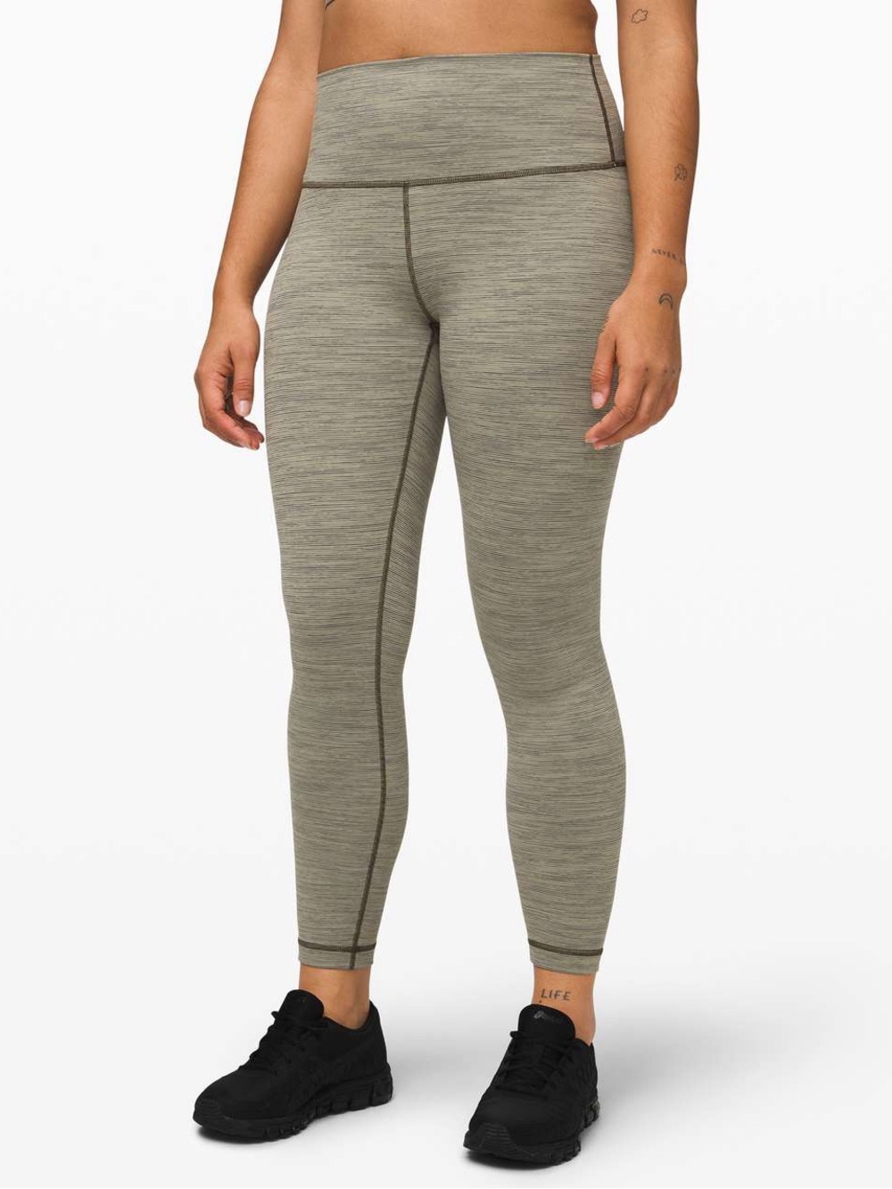 Lululemon Wunder Under High-Rise Tight 25" *Full-On Luon - Green/ Grey Leggings